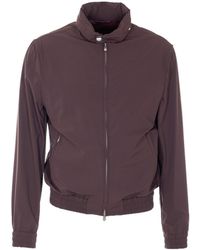 Brunello Cucinelli - Elasticated Hem Zipped Bomber Jacket - Lyst