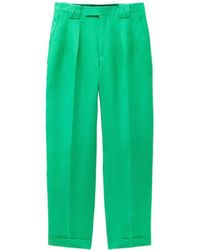 Versace - Pleated Tailored Trousers - Lyst