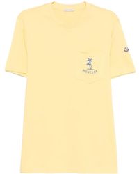 Moncler - Palm Tree Pocket T-Shirt - Lyst