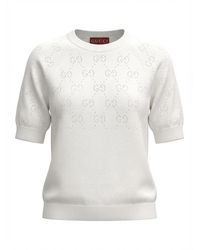 Gucci - Logo Detailed Crewneck T-Shirt - Lyst
