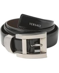 Versace - Rectangular-Buckle Belt - Lyst