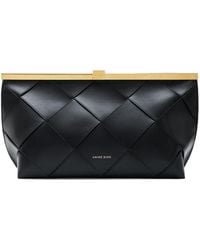 Anine Bing - Braided Leather Clutch Bag - Lyst