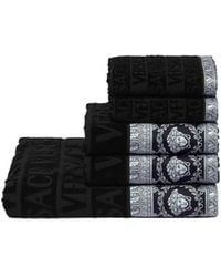 Versace - 5-Piece Patterned Towel Set - Lyst