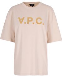 A.P.C. - Logo Printed T-Shirt - Lyst