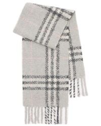 Burberry - Check Fringed-Edge Bouclé Scarf - Lyst