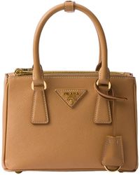 Prada - Galleria Mini Saffiano Leather Bag - Lyst