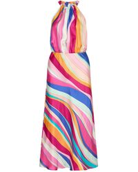Marella - Long Silk Twill Dress - Lyst