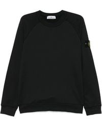 Stone Island - Compass Patch Crewneck Sweatshirt - Lyst