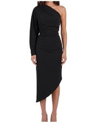 FEDERICA TOSI - One-Shoulder Cady Longuette Dress - Lyst