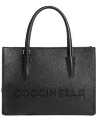 Coccinelle - Grained Leather Tote Bag - Lyst