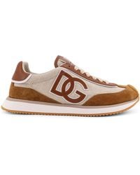 Dolce & Gabbana - Dg Cushion Canvas With Side Logo Sneakers - Lyst