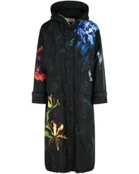 Dries Van Noten - Printed Hooded Coat - Lyst