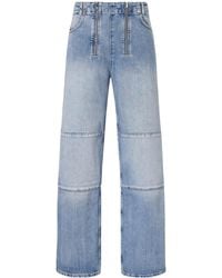Tibi - Fischer Mid-Rise Wide-Leg Jeans - Lyst