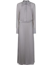 Emporio Armani - Bow Detail Maxi Dress - Lyst