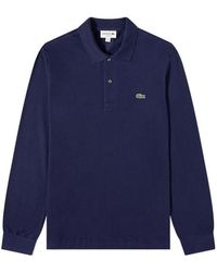 Lacoste - Logo-Patch Cotton Polo Shirt - Lyst