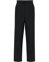 DIESEL - Logo Detail Straight Leg Trousers - Lyst