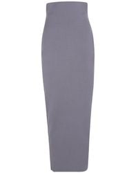 Rick Owens - Zipped Raw-Hem Maxi Skirt - Lyst