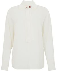 Max Mara - Studio Caco Long-Sleeved Blouse - Lyst