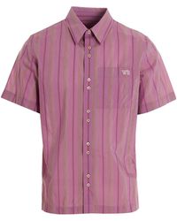 Wales Bonner - Striped Short-Sleeved Shirt - Lyst