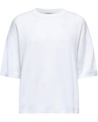 Brunello Cucinelli - Short-Sleeved Knitted Top - Lyst