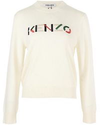 KENZO - Embroidered Logo Pullover - Lyst