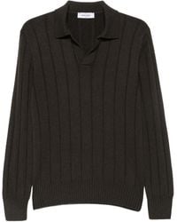 Gran Sasso - Ribbed Polo-Collar Sweater - Lyst