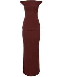AYA MUSE - Lvr Exclusive Silk Viscose Fiber Long Dress - Lyst