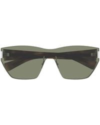 Saint Laurent - Eyewear Rimless Curved Tips Sunglasses - Lyst