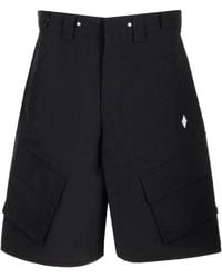 Marcelo Burlon - County Of Milan Cross Embroidered Shorts - Lyst