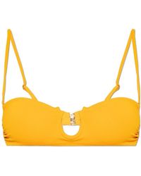 Nanushka - Cut-Out Detail Bandeau Bikini Top - Lyst