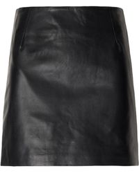 Blazé Milano - Leather Mini Skirt - Lyst
