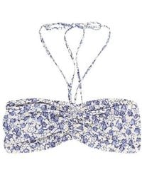 Isabel Marant - Floral Motif Tie Fastened Bikini Top - Lyst