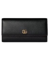 Gucci - Bi-Color Gg Marmont Continental Wallet - Lyst