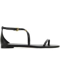 McQueen - Strap Detailed Open-Toe Sandals - Lyst