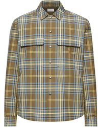 Moncler - Checkered Long-Sleeve Shirt - Lyst