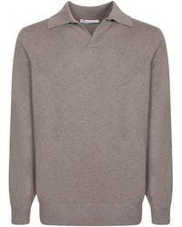 Brunello Cucinelli - Polo-Neck Knitted Jumper - Lyst