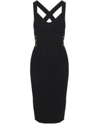 Elisabetta Franchi - Shaping Midi Dress - Lyst