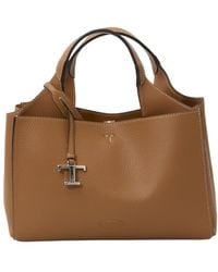 Tod's - Mini Hammered Leather Shoulder Bag - Lyst