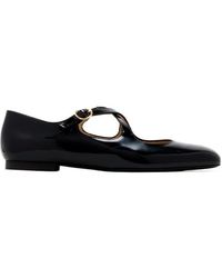 Stuart Weitzman - Lace-Up Ballet Shoes - Lyst