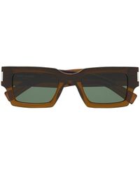 Saint Laurent - Sl 572 Square Frame Sunglasses - Lyst