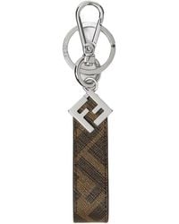 Fendi - Ff Squared Key Ring - Lyst
