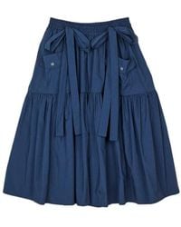 Cecilie Bahnsen - Floral Detail Midi Skirt - Lyst