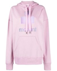 Isabel Marant - Isabel Marant Étoile Logo-Printed Drawstring Hoodie - Lyst