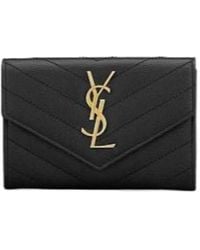Saint Laurent - Cassandre Matelassé Wallet - Lyst