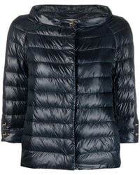 Herno - Collarless Quilted Jacket - Lyst