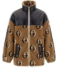 Gucci - GG Wool Fleece Jacquard Zip Jacket - Lyst