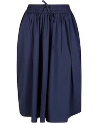 Save The Duck - Elasticated-Waist Midi Skirt - Lyst