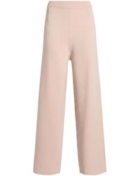 Max Mara - Solid-Color Tapered Ankle-Length Knit Pants - Lyst