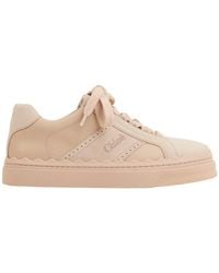 Chloé - Lauren Panelled Suede Sneakers - Lyst