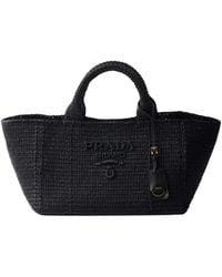 Prada - Paglia Midollino Raffia Tote Bag - Lyst